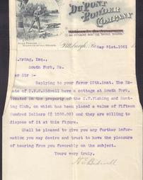 Bidwell letter to S.S. Kring