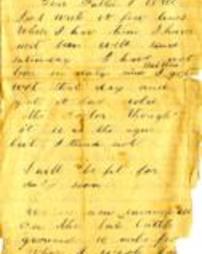 Letter from James Graham to his father, from a battleground, October 7, 1864