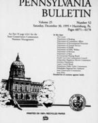 Pennsylvania bulletin Vol. 25 pages 6071-6178