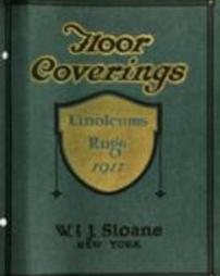 Floor coverings: linoleums, rugs, 1917