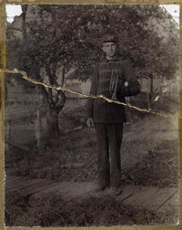 Charles McMurray, member of the Thompsonville Band, circa 1894.