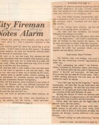 City fireman notes alarm