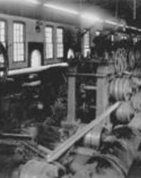 Interior view of an unidentified steel mill 