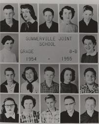 Summerville Joint School Grade 8 B 1954 - 1955