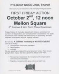 First Friday Action Poster