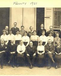 Faculty in 1921