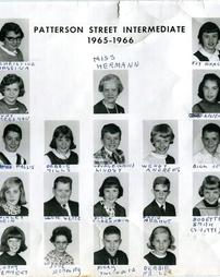 Patterson Street Intermediate 1965-1966 Class Photo