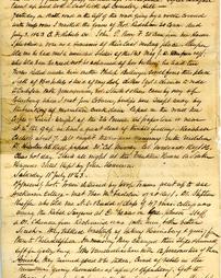 Handwritten Journal of John Blair Linn's Trip to Gettysburg Battlefield, Page 12