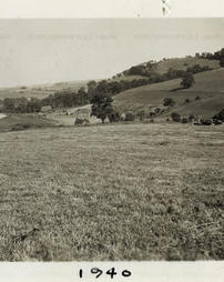 Canonsburg Lake dam site, 1940.