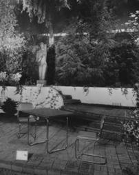 1936 Philadelphia Flower Show. Exhibit with Ossip Zadkine Sculpture