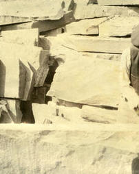Dressing curbstone at White Haven Stone Products Company quarry