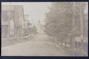 Indiana County, Glen Campbell, Pa., Unidentified street view with church building