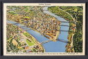 Allegheny County, Pittsburgh, Pa., Panoramic Views: Golden Triangle, Showing the Point Where Allegheny and Monongahela Rivers form the Ohio River