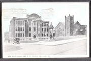 Allegheny County, Bellevue, Pa., New High School and U. P. Church