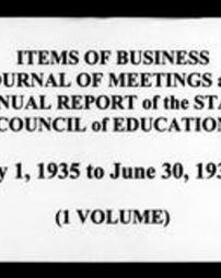 Minute Books of the State Board of Education (Roll 6198, Part 2)
