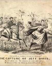 Civil War (pre and post to 1910) -Political, The Capture of Jeff Davis, "Don't provoke the President, or he may hurt some of you!"