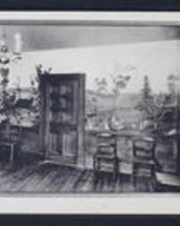 Westmoreland County, Scottdale, Pa., Buildings: Historical House, Room with Mural Painting