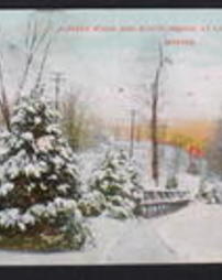 Blair County, Altoona, Pa., Parks: Lakemont Park, Lover's Walk and Rustic Bridge, Winter