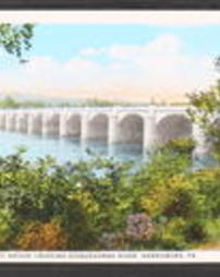 Dauphin County, Harrisburg, Pa., Bridges: Market Street Bridge (New) Crossing the Susquehanna River