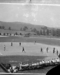 110, Baseball Team on Ballfield, Now Lawn by Murdock, 8x10, Plate Cracked