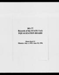 State Tax Equalization Board, Minute Books (Roll 6708, Part 5)