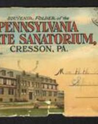 Cambria County, Novelty Postcards and Souvenir Folders, Souvenir Folder of the State Sanitorium, Cresson, Pa.