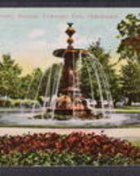 Philadelphia County, Philadelphia, Pa., Fairmount Park: Buildings, Strawberry Hill, Fountain at Strawberry Mansion
