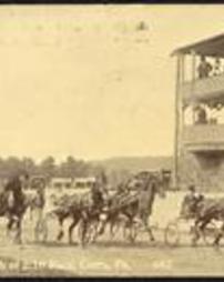 Erie County, Corry, Pa., Miscellaneous Views, Corry Race Track, Finish of 2:10 Race