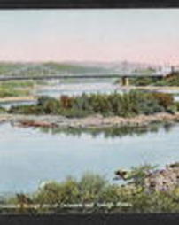 Northampton County, Easton, Pa., Bridges, Central Delaware Bridge Jct. of Delaware and Lehigh Rivers 
