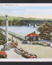 Dauphin County, Harrisburg, Pa., Bridges: Market Street Bridge Entrance