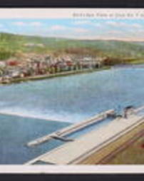 Armstrong County, Kittanning, Pa., Bridges: Bird's-Eye View of Lock No. 7 and Allegheny River