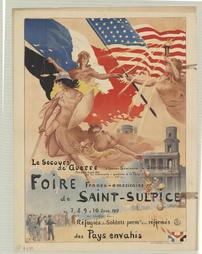 WW 1-Foreign, French "La Secours de Guerre a L'ancie 'n Seminaire de Saint Sulpice"