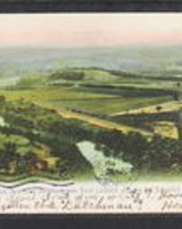 Berks County, Reading, Pa., River Views, View from Neversink Mountain from Point Lookout, showing the Schuylkill Valley