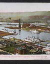 Allegheny County, Pittsburgh, Pa., Panoramic Views: Pittsburg Harbor-Monongahela River-Point Bridge