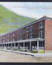 Clinton County, Renovo, Pa., Buildings, Pfoutz and Fisher Apartments at Corner of Fourteenth Street and Huron Avenue