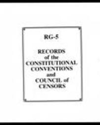 Constitutional Convention of 1837-1838, Journal (Roll 5013)