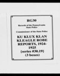 Kleagle Robe Reports (Roll 6662)