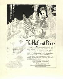 WW 1-Liberty Loan (4th) "The Highest Price", additional text on poster, Liberty Loan Committee, Phila.