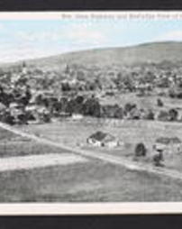 Blair County, Hollidaysburg, Pa., William Penn Highway and Bird's Eye View of Hollidaysburg