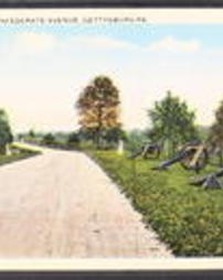Adams County, Gettysburg, Pa., Miscellaneous Battlefield Views, Scene on Confederate Avenue
