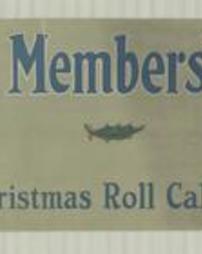 WW 1-Red Cross "Universal Membership Week, Red Cross Christmas Roll Call, Dec. 16-23rd"