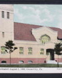 Mercer County, Grove City: Town, M. E. Church, Dedicated August 1, 1909