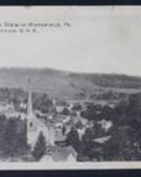 Tioga County, Mansfield, Pa., State Normal School, Bird's Eye View of Mansfield