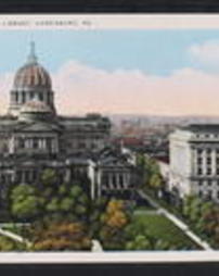 Dauphin County, Harrisburg, Pa., Capitol Building (new): Exterior Views, Capitol and State Library