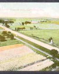 Adams County, Gettysburg, Pa., Battlefield Areas, View From Tower on Hancock Ave.
