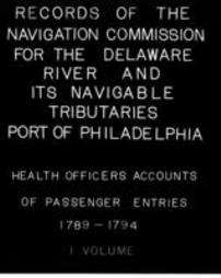 Health Officer's Account of Passenger Entries (Roll 864)
