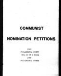 Communist Party Nomination Petitions for Philadelphia County (Roll 3757, Part 1)