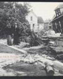Erie County, Erie City, Flood of 1915: Damage at Fourth & Parade Streets
