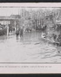 Allegheny County, Pittsburgh, Pa., Events, Flood, 1907: Scene in Allegheny During Great Flood of 1907