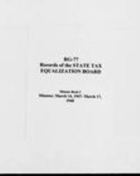 State Tax Equalization Board, Minute Books (Roll 6705, Part 1)
